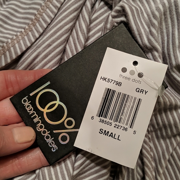 Three Dots New Casual Stripe Dress Small - Picture 6 of 6